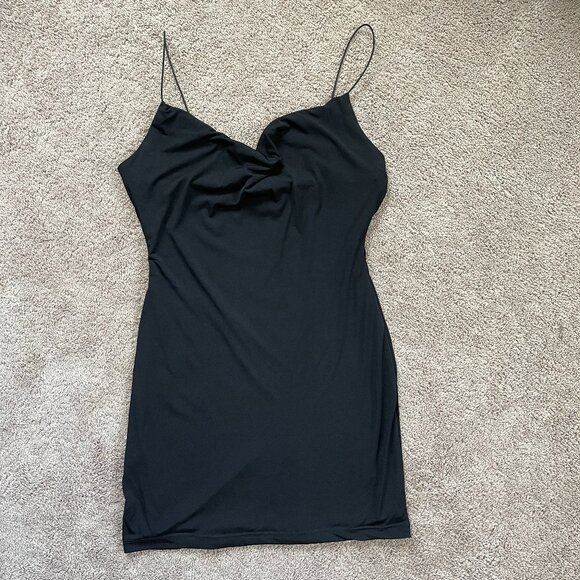 B Darlin Dresses & Skirts - B Darlin Juniors Cowl-neck Slip Dress Black XL Bodycon LBD Sexy Date Night Club
